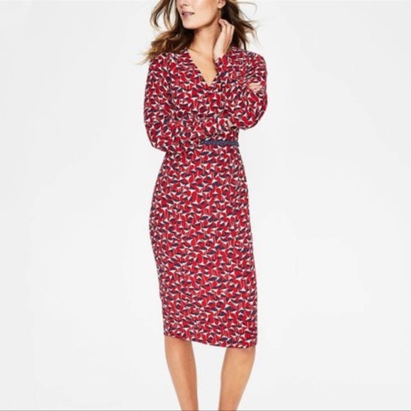 Boden Dresses & Skirts - BODEN Hannah Poinsettia Crocus Flower Dress in Size 8P